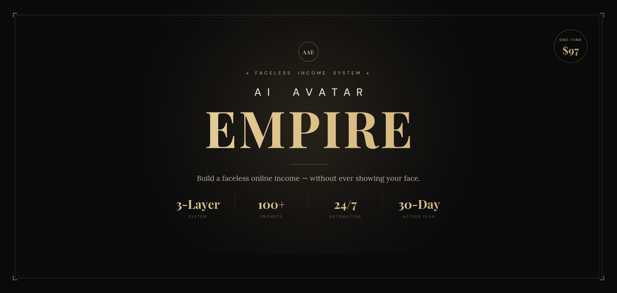 AI Avatar Empire The Blueprint